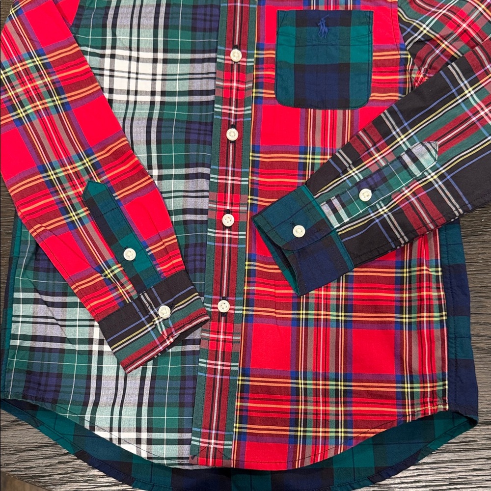 Polo by Ralph Lauren Colorful Plaid Kids Shirt - Picture 3 of 7